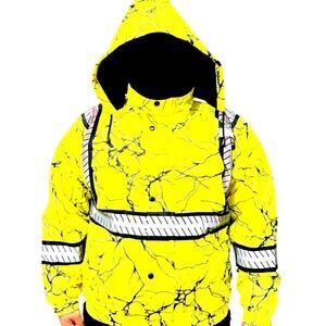 HIGH VIZ SAFTEY JACKET CAMO COLOR